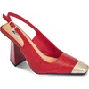 Ninety Union Jane Cap Toe Slingback Pump In Multi