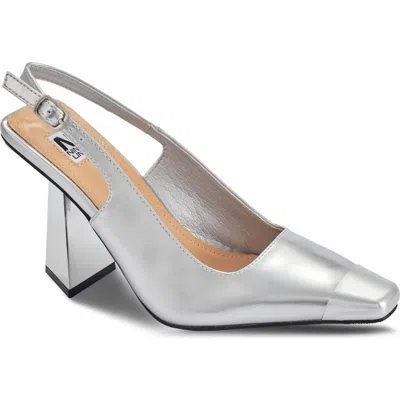 Ninety Union Jane Cap Toe Slingback Pump In Transparent