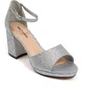 Ninety Union Jassy Block Heel Sandal In Silver