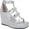 Ninety Union Jewel Multi Strap Wedge Sandal