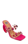Ninety Union Joyful Embellished Slide Sandal In Fuchsia