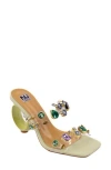 Ninety Union Joyful Embellished Slide Sandal In Mint