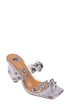 Ninety Union Joyful Embellished Slide Sandal In Silver