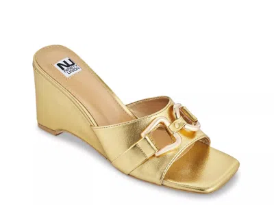 Ninety Union Kensy Wedge Sandal In Gold
