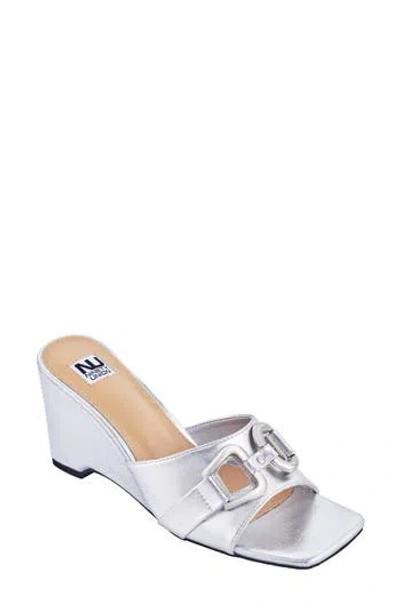 Ninety Union Kensy Wedge Sandal In Silver