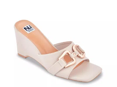 Ninety Union Kensy Wedge Sandal In White