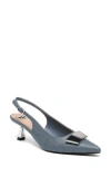 Ninety Union Lana Slingback Kitten Heel Pump In Blue