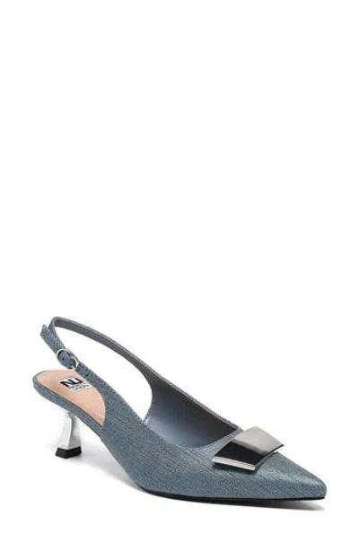 Ninety Union Lana Slingback Kitten Heel Pump In Blue