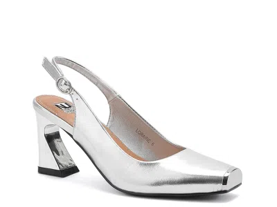 Ninety Union Loraine Pump In Silver