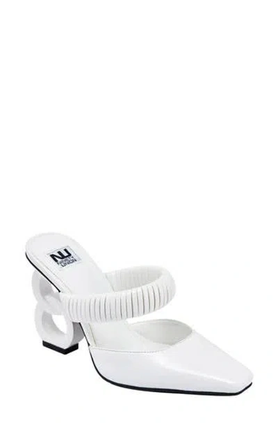 Ninety Union Luna Mule Pump In White