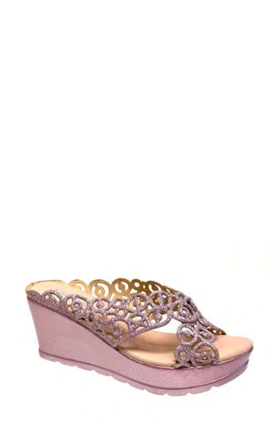 Ninety Union Magic Wedge Sandal In Blush