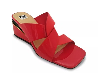 Ninety Union Magical Wedge Sandal In Red