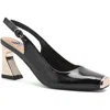 Ninety Union Metal Heel  Slingback Pump