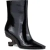 Ninety Union Metallic Heel Bootie In Black