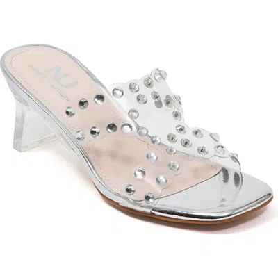 Ninety Union Mika Stud Slide Sandal In Silver