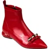 Ninety Union Milan Chain Bootie In Red