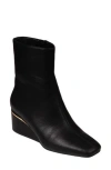 Ninety Union Mona Square Toe Wedge Boot In Black
