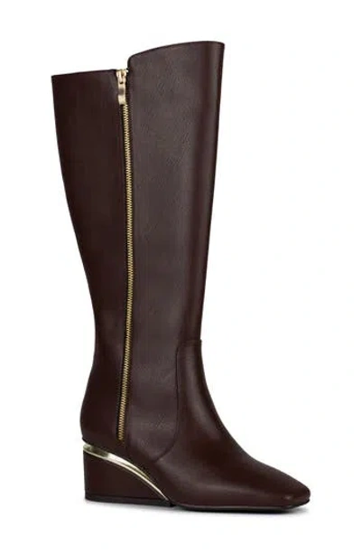 Ninety Union Morgan Tall Wedge Boot In Brown