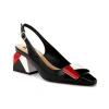 Ninety Union Multi Color Ornament Slingback Pump With Matching Heel