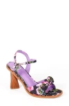 Ninety Union Nora Bow Ankle Strap Sandal In Blue