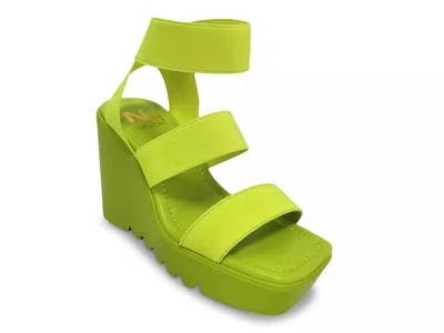 Ninety Union Paige Platform Sandal In Green