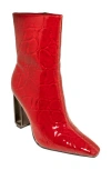 Ninety Union Palladium Square Toe Boot In Red