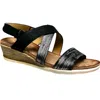 Ninety Union Panama Slingback Wedge Sandal In Black