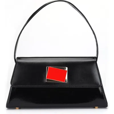 Ninety Union Patent Faux Leather Handbag In Multi