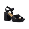 Ninety Union Platform Metallic Sandal In Black