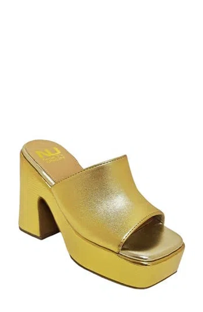 Ninety Union Porto Platform Sandal In Gold