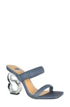 Ninety Union Raddle Square Toe Sandal In Blue