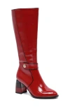 Ninety Union Randi Knee High Boot In Red