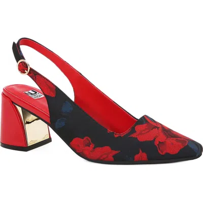 Ninety Union Reeba Pointed Toe Slingback Pump In Red