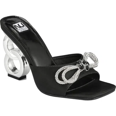 Ninety Union Regal Bow Slide Sandal In Black