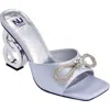 Ninety Union Regal Bow Slide Sandal In Silver