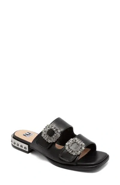 Ninety Union Resort Rhinestone Slide Sandal In Black