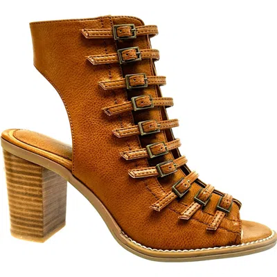 Ninety Union Sandy Caged Vamp Sandal In Tan