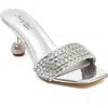 Ninety Union Sassy Crystal Slide Sandal In Silver