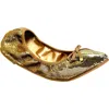Ninety Union Sequin Ballerina Flat In Gold