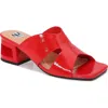 Ninety Union Skylar Block Heel Sandal In Red