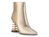 Ninety Union Slinky Coiled Heel Boot In Gold