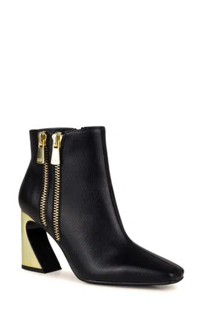 Ninety Union Square Toe Boot In Black