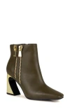Ninety Union Square Toe Boot In Olive