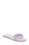 Ninety Union Women's Tampa Chain Link Vinyl Slides In Purple