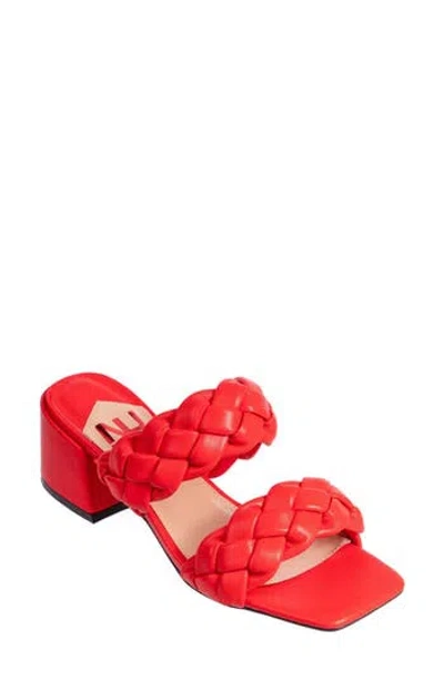 Ninety Union Twist Slide Sandal In Red