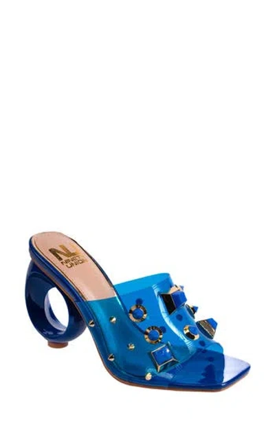 Ninety Union Vegas Studded Slide Sandal In Blue
