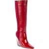 Ninety Union Villa Wedge Boot In Burgundy