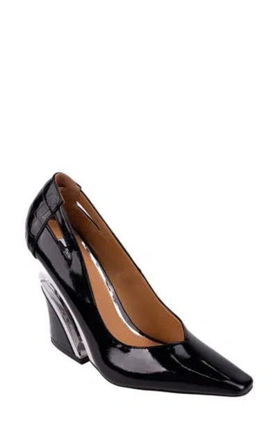 Ninety Union Viper Block Heel Pump In Black