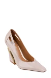 Ninety Union Viper Block Heel Pump In Ivory