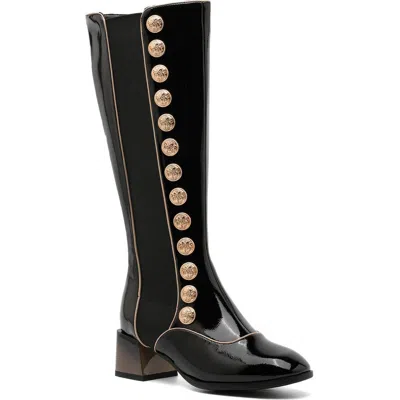 Ninety Union Wisdom Faux Leather Boot In Black